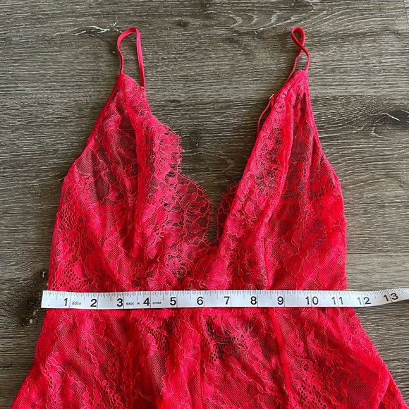 Victoria's Secret Red Lace Chemise - Picture 2 of 6